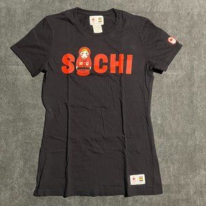 Hudson's Bay Sochi Olympic Winter Games Black Women's T Small
